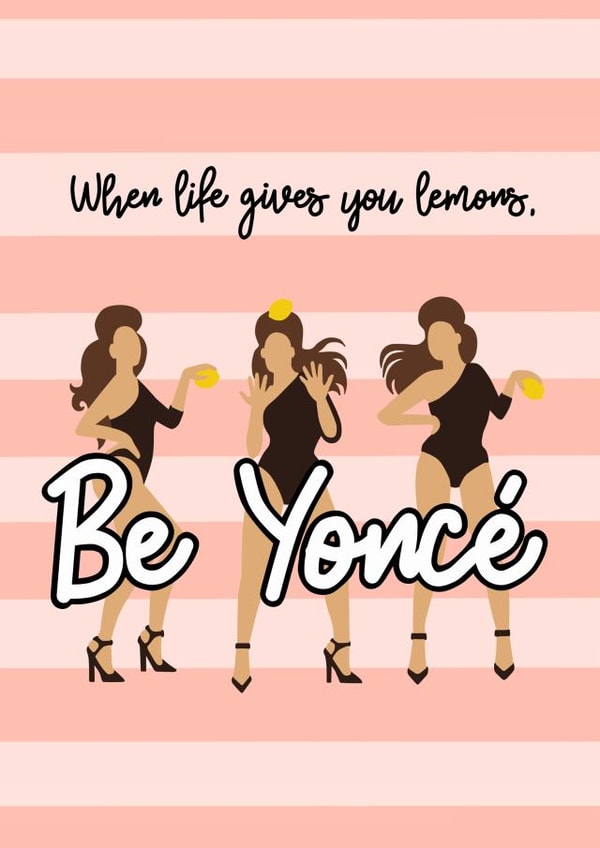 Beyoncé Queenbee Love & Friendship Card 2222 created by Stephanie Silva