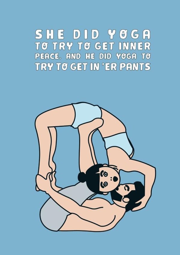 friend yoga Birthday Card 33070 created by Tess Cards