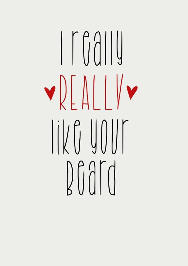 I really really like your beard card created by Parsy Designs
