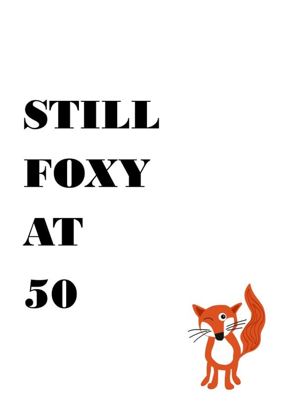 50 fifty Birthday Card 9849 created by Designer Poems