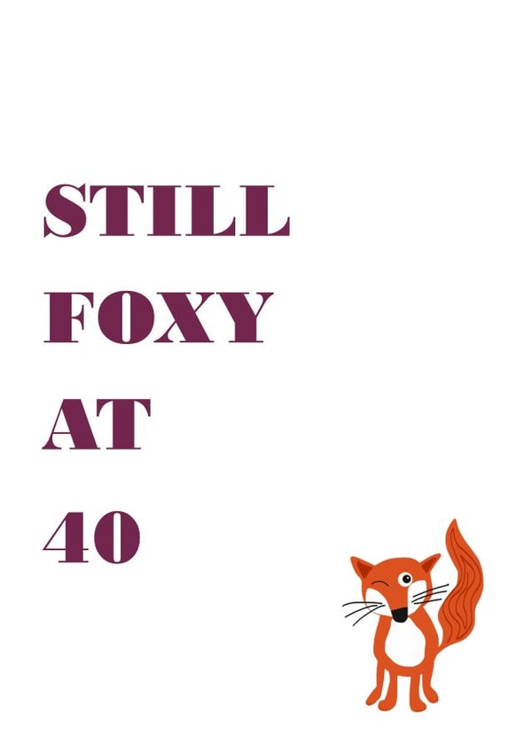 40 forty Birthday Card 9850 created by Designer Poems