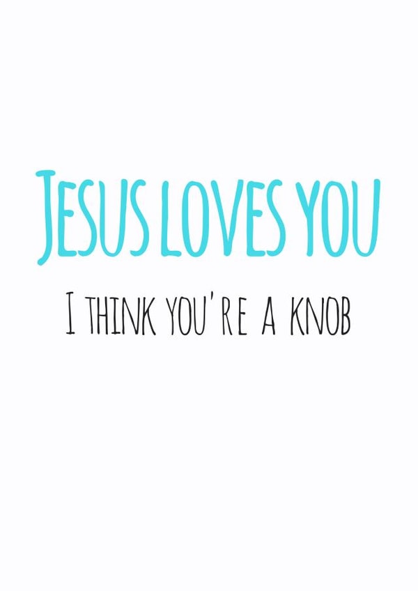 Jesus loves you, I don't card created by Flamingo Lingo by Jenny