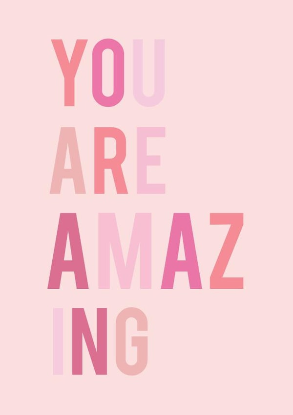You Are Amazing Congratulations Card created by Sweetlove Press