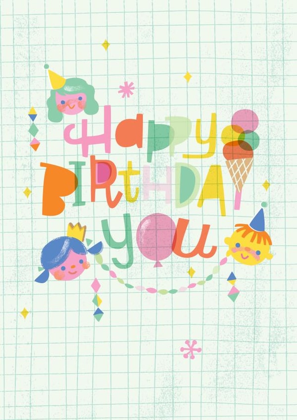 kids child Birthday Card 1765 created by Jill Howarth