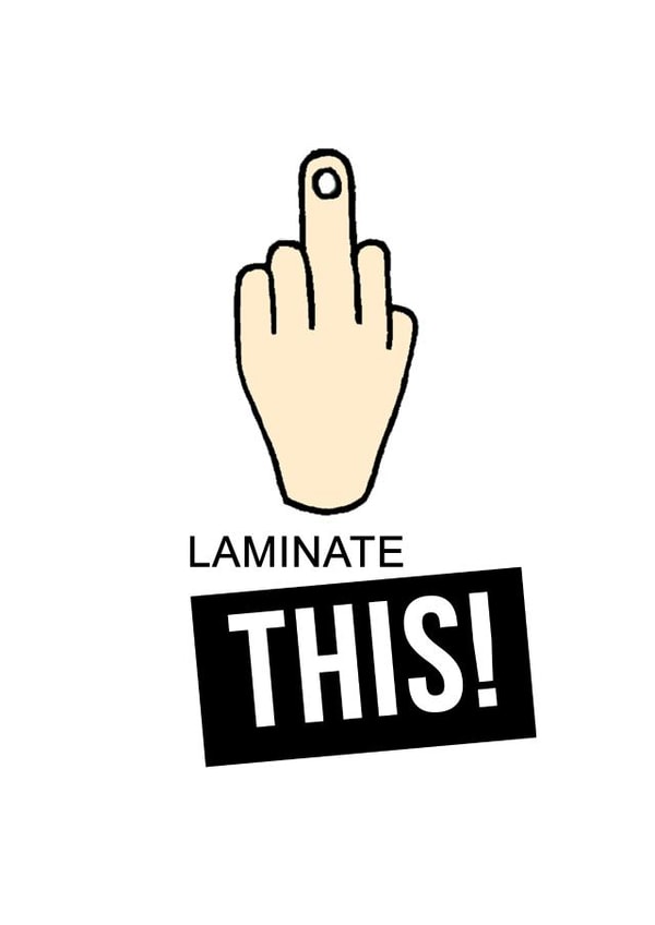 laminate laminator Leaving Card 4963 created by Offhand Cards