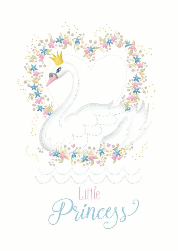 Princess Girl Birthday Card 33203 created by Sandpaper Kisses