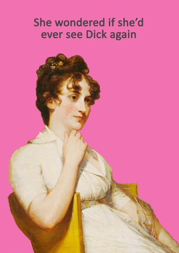 dick woman Birthday Card 7516 created by Go La La!