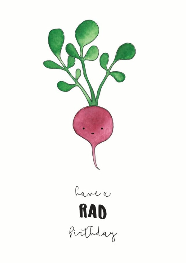 rad pun Birthday Card 6386 created by Nicole Julia
