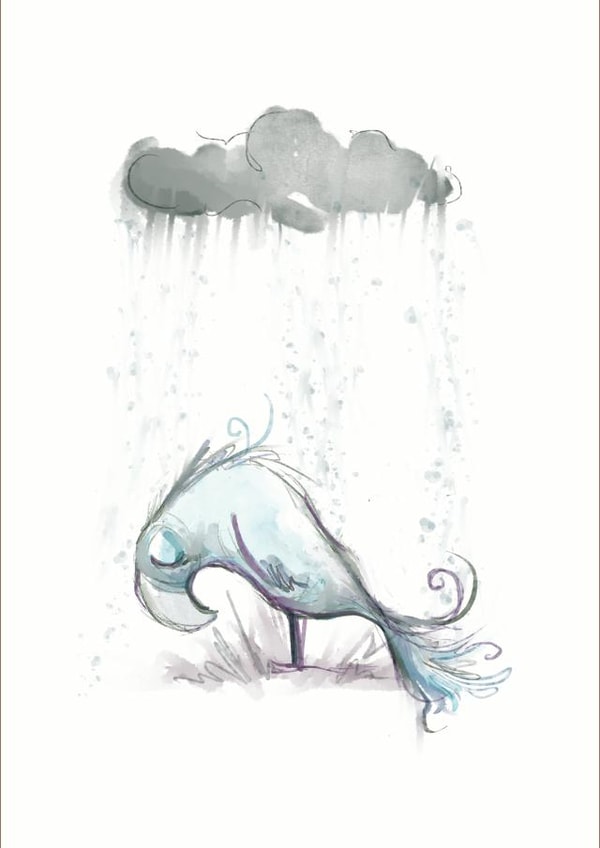 Rainy sad Card 24502 created by Deborah Partington