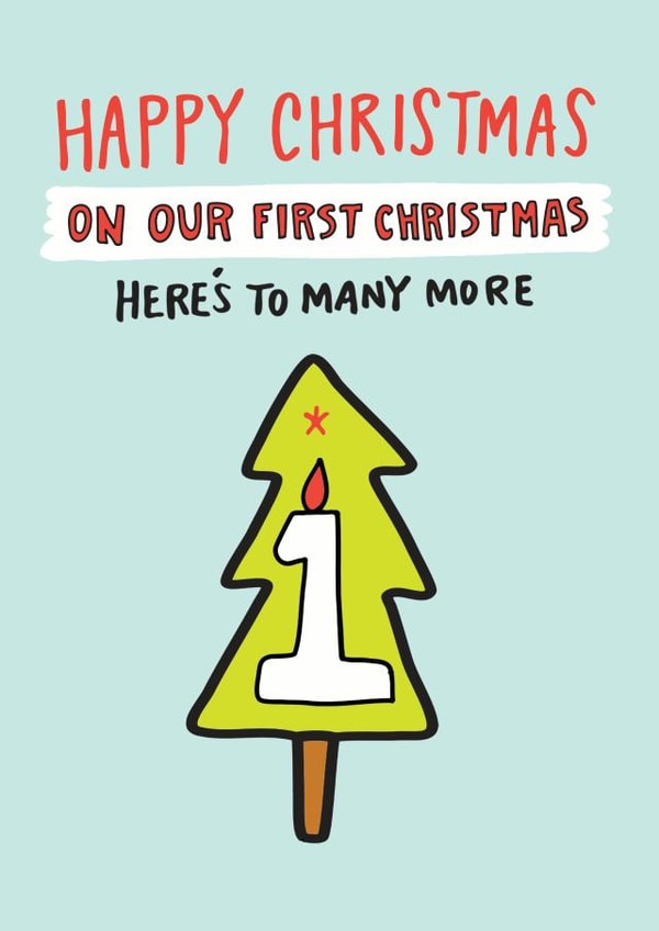 On Our First Christmas Card created by Angela Chick