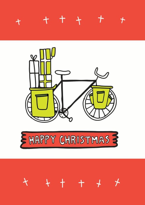 Bike Christmas Card created by Angela Chick