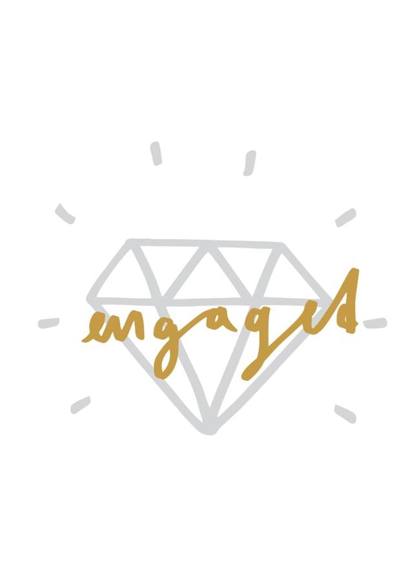 Engaged Diamond - created by Old English Company