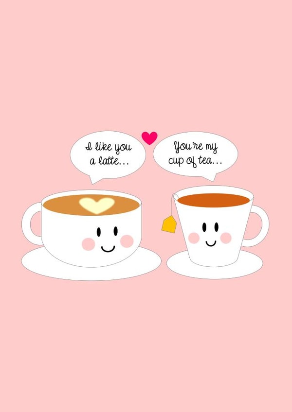 latte tea Card 33257 created by Jennifer Jahromi