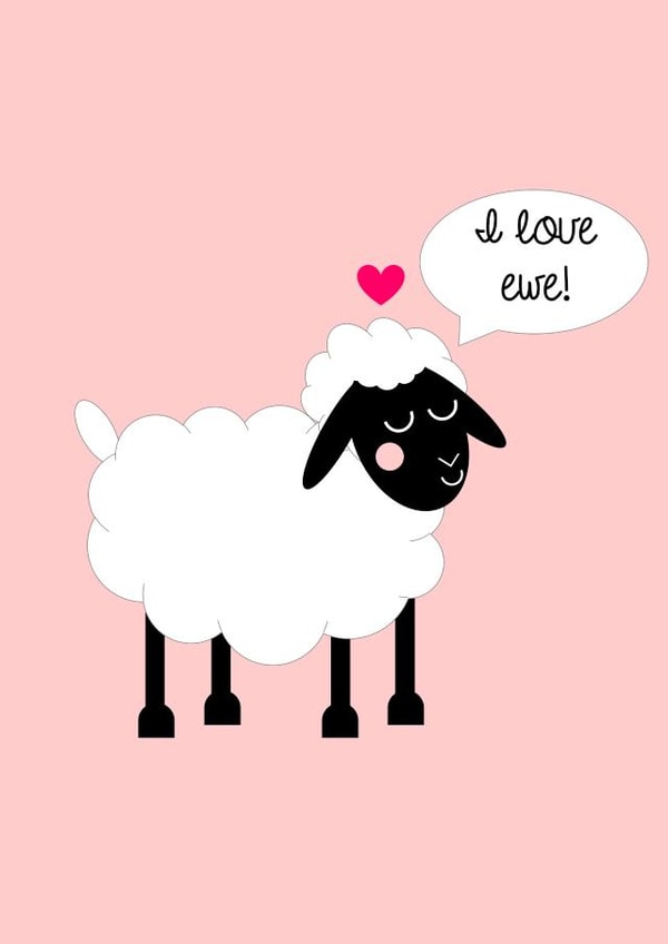 sheep love Card 33258 created by Jennifer Jahromi