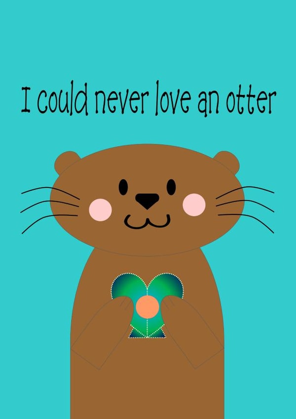 otter love Card 33260 created by Jennifer Jahromi