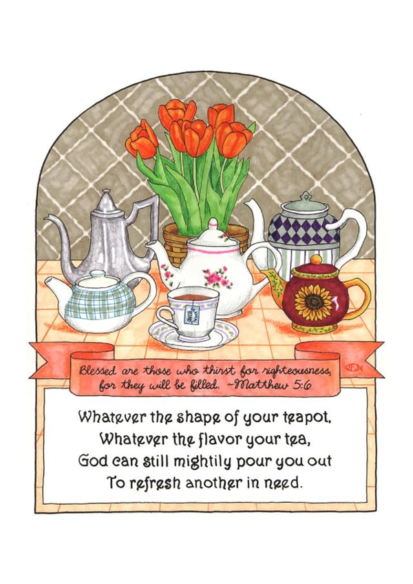 teapots birthday Card 33268 created by Jennifer Jahromi