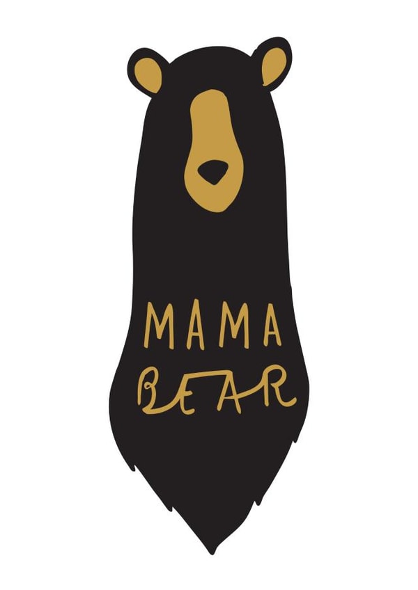 bear mama Mothers Day Card 32536 created by Old English Company
