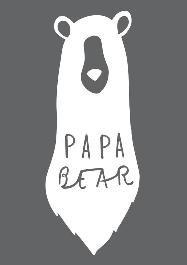 papa bear Birthday Card 10174 created by Old English Company