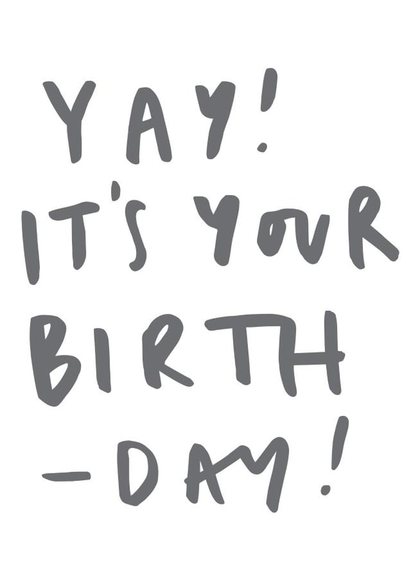 yay bday Birthday Card 10177 created by Old English Company