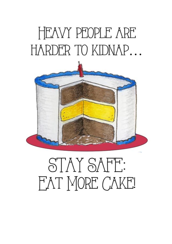 eat+more+cake funny+birthday Card 33273 created by Jennifer Jahromi