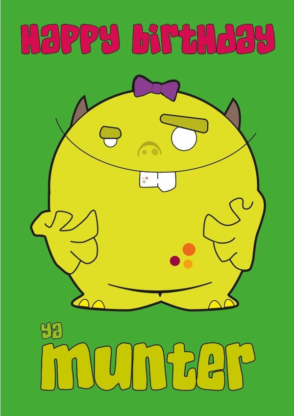 cute birthday Card 32943 created by Cheeky Little Scamps