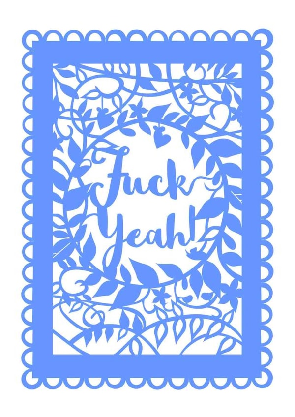 sweary funny Congratulations Card 7322 created by Pogofandango