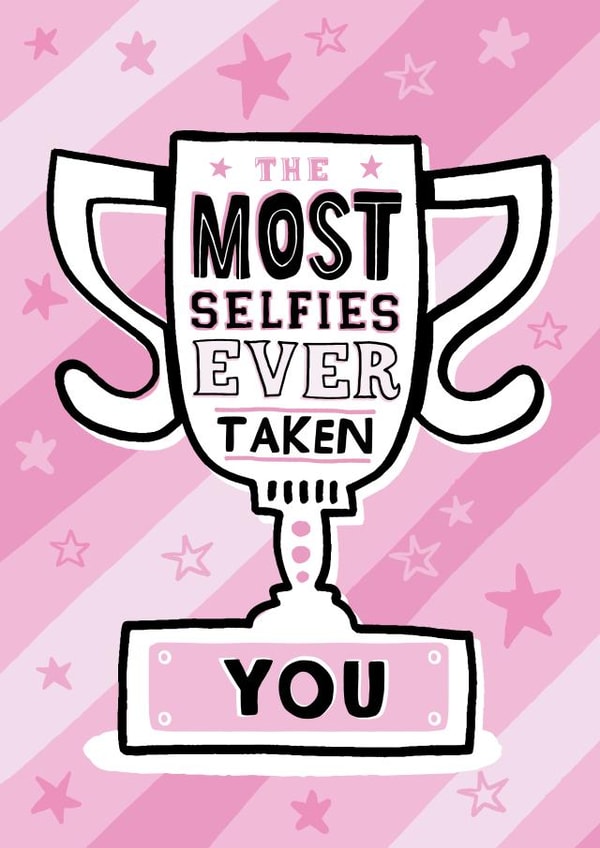 selfie vain Love & Friendship Card 11051 created by Tommy Human