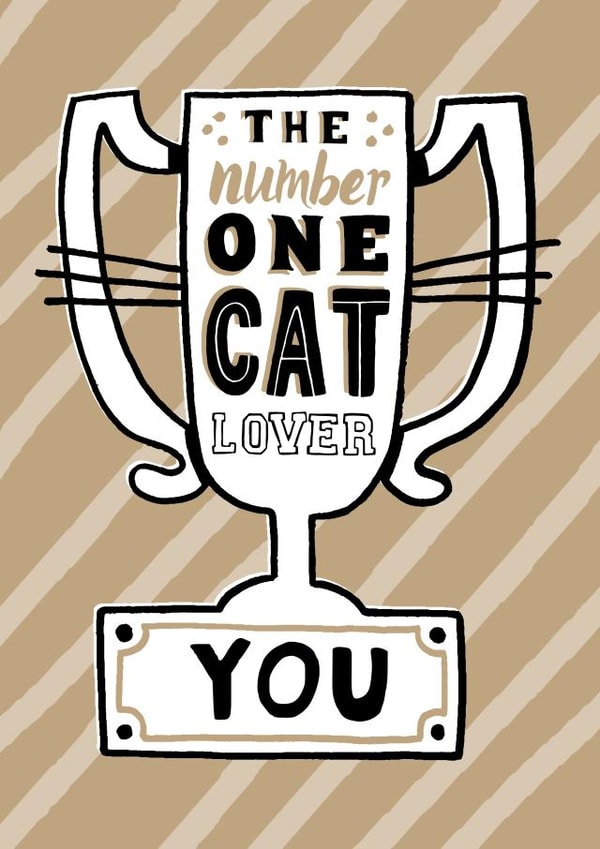 cat feline Birthday Card 11055 created by Tommy Human