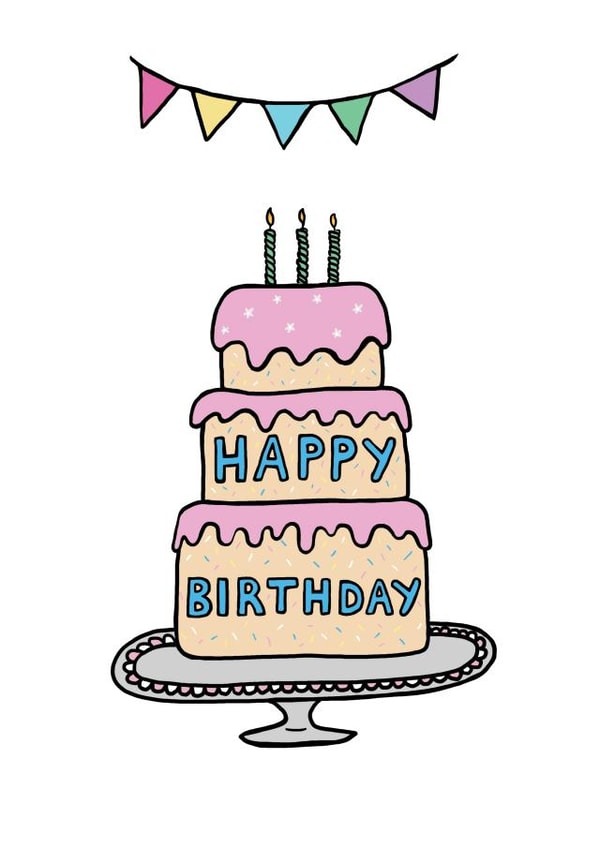 Birthday Birthdaycake Card 22557 created by Deirdre Spain