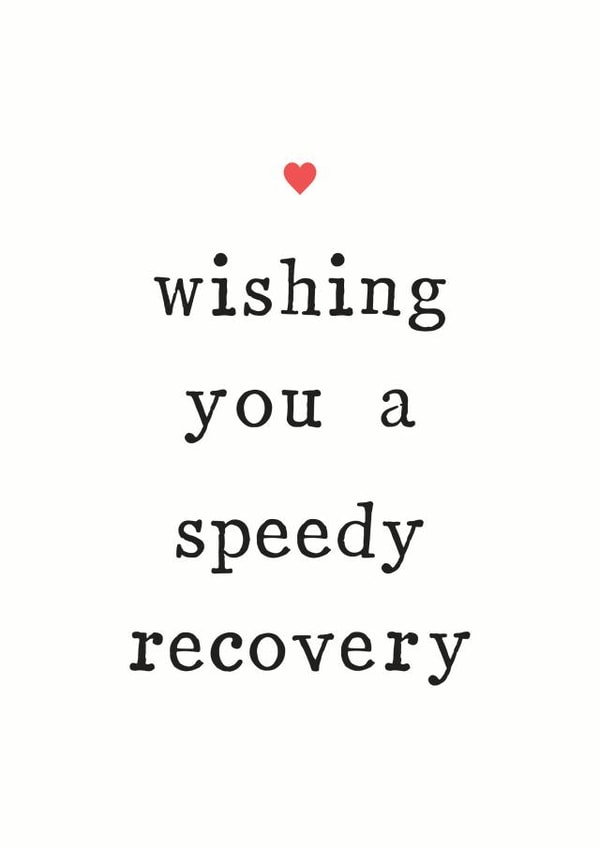 speedy recovery Get Well Card 11042 created by The Two Wagtails