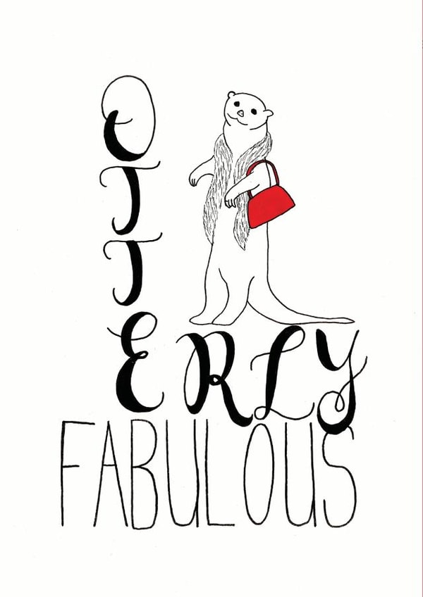 otter birthday Card 33370 created by The Sassy Slug