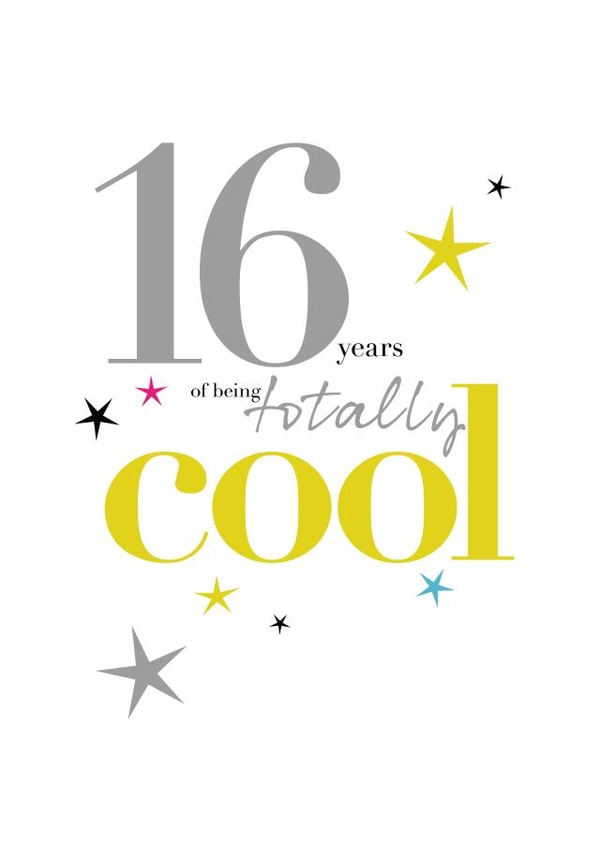 16 Sixteen Birthday Card 9132 created by PAPAGRAZI