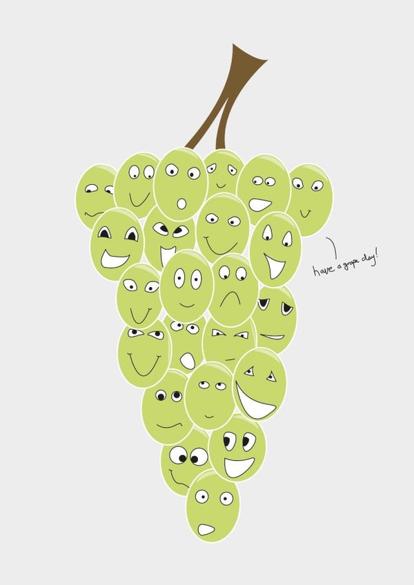 grapes faces Card 29690 created by Quite Like That