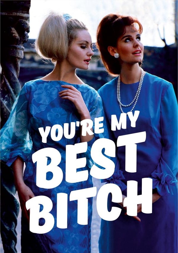 HUMOUR BESTIE Love & Friendship Card 3003 created by Dean Morris Cards