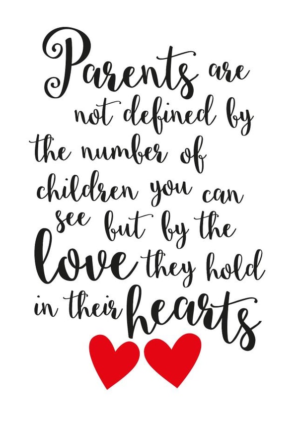 parents children Thinking of you Card 8887 created by Duckduckle Design