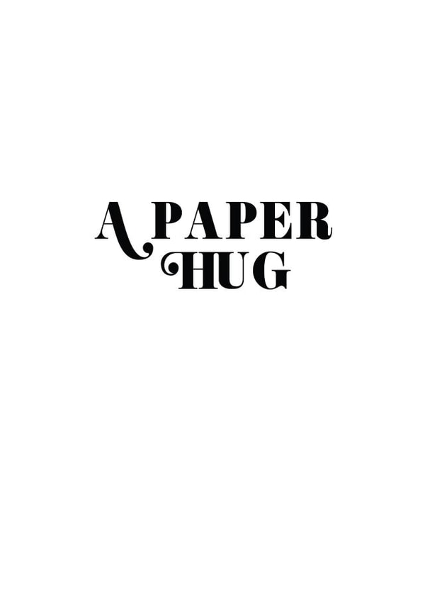 paper hug Thinking of you Card 10780 created by Print is the New Black