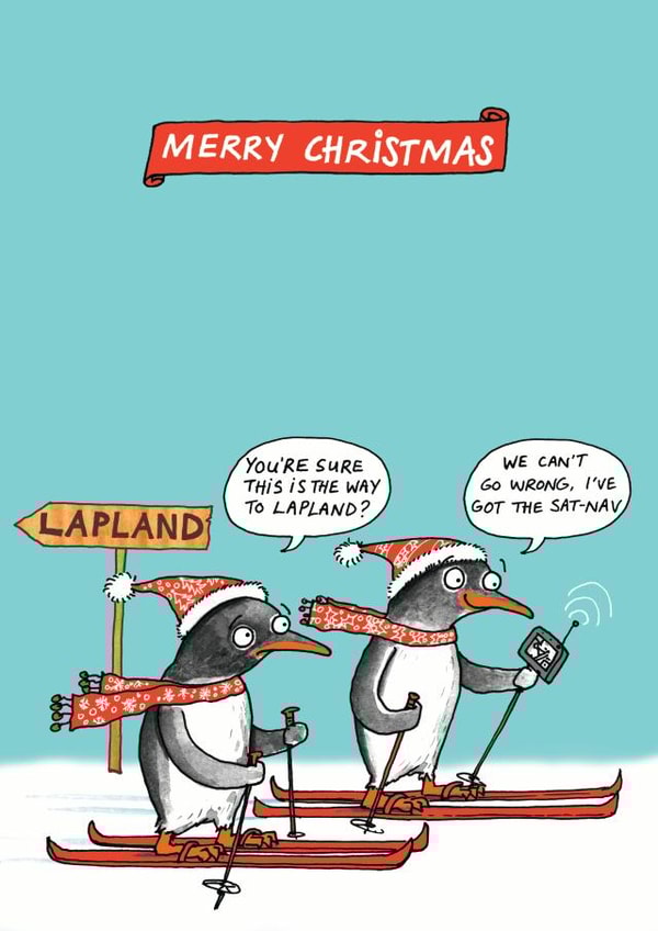 festive humour Christmas Card 9531 created by Cardinky