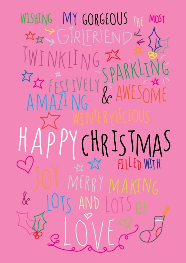 girlfriend xmas Christmas Card 27962 created by Love and Happy Stuff