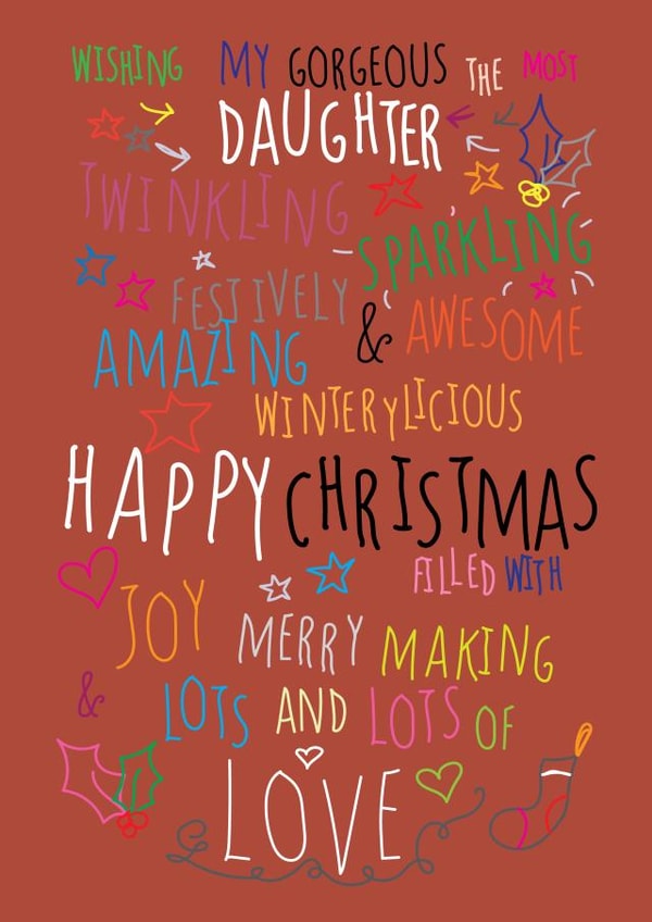 xmas merry Christmas Card 5622 created by Love and Happy Stuff