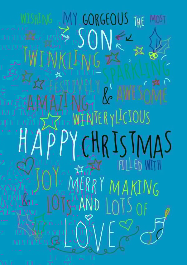 son male Christmas Card 27967 created by Love and Happy Stuff