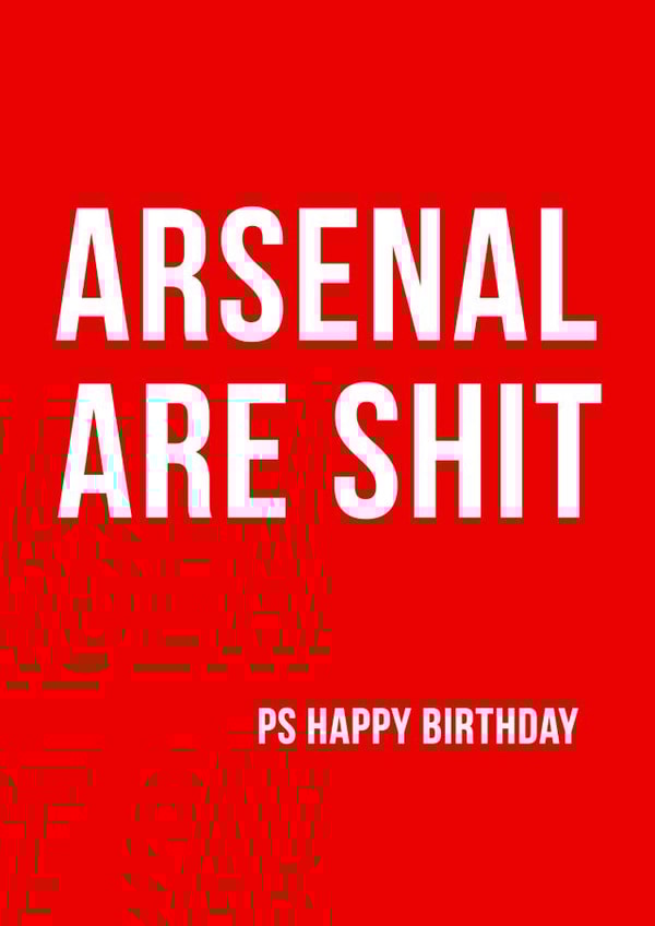 This card is guaranteed to make an Arsenal fan mad created by Offside Cards