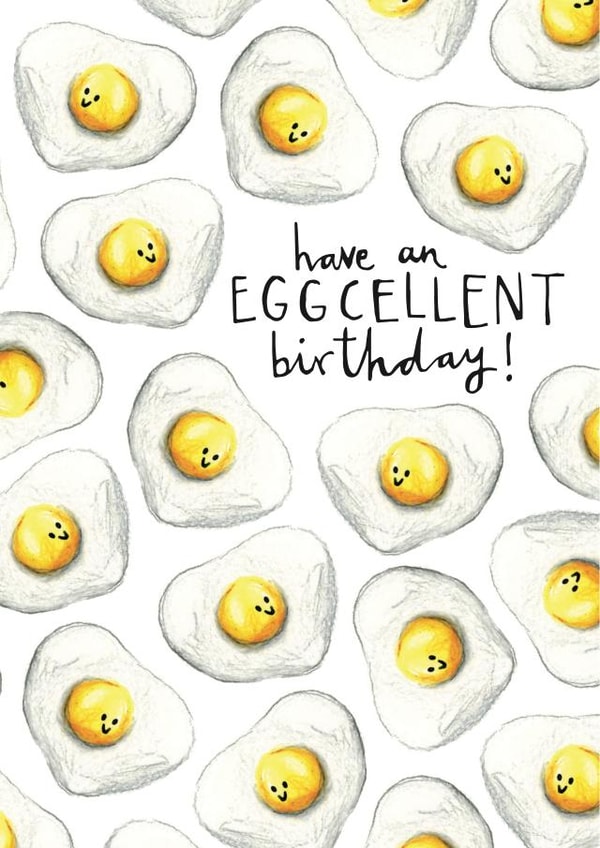 Eggcellent birthday card created by Odd Socks