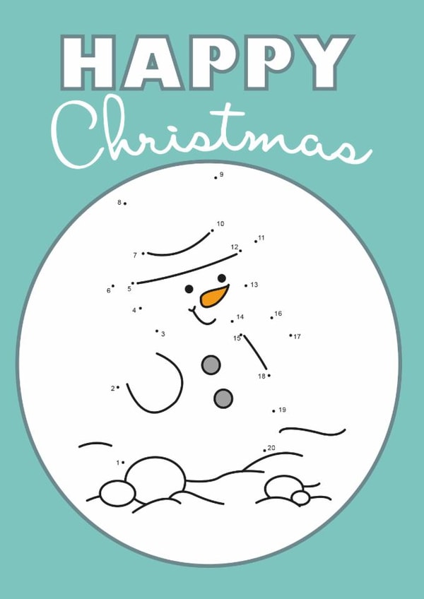 activity game Christmas Card 9659 created by Jodie Gaul & Co