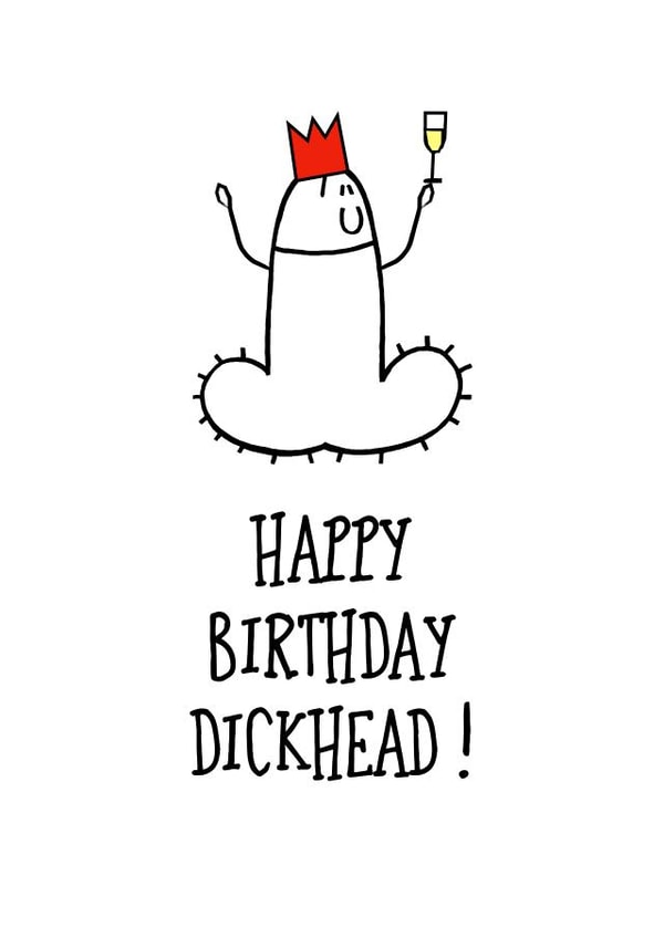 cock penis Birthday Card 32388 created by Adam Regester