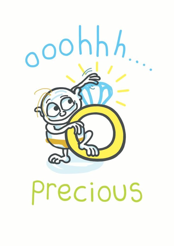 Golem inspired engagement card created by Doodlesworth