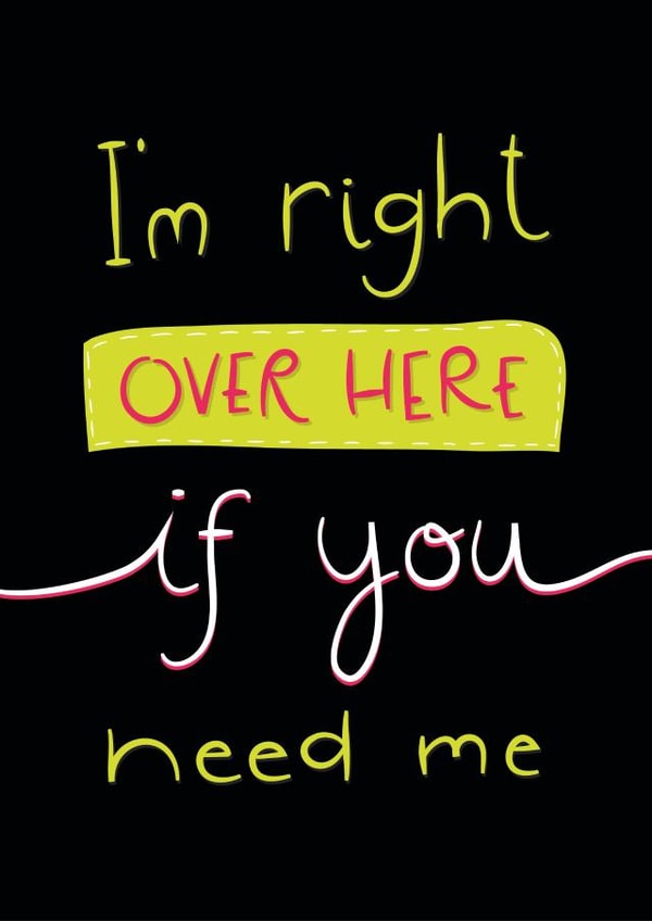 friend mental Thinking of you Card 10800 created by The Happy Life Balance Co.