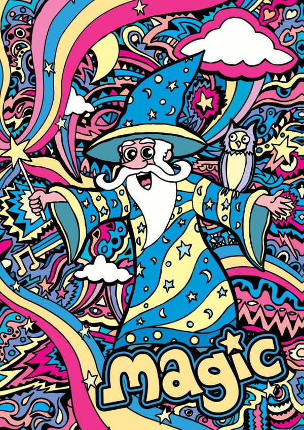 wizard birthday Card 27345 created by Manic Minotaur