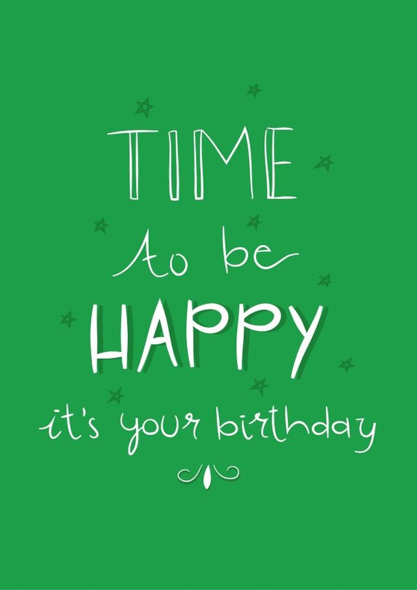 be happy Birthday Card 10805 created by The Happy Life Balance Co.