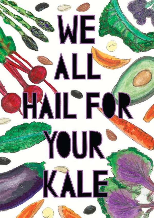 vegetables kale Card 33715 created by Miss Bespoke Papercuts