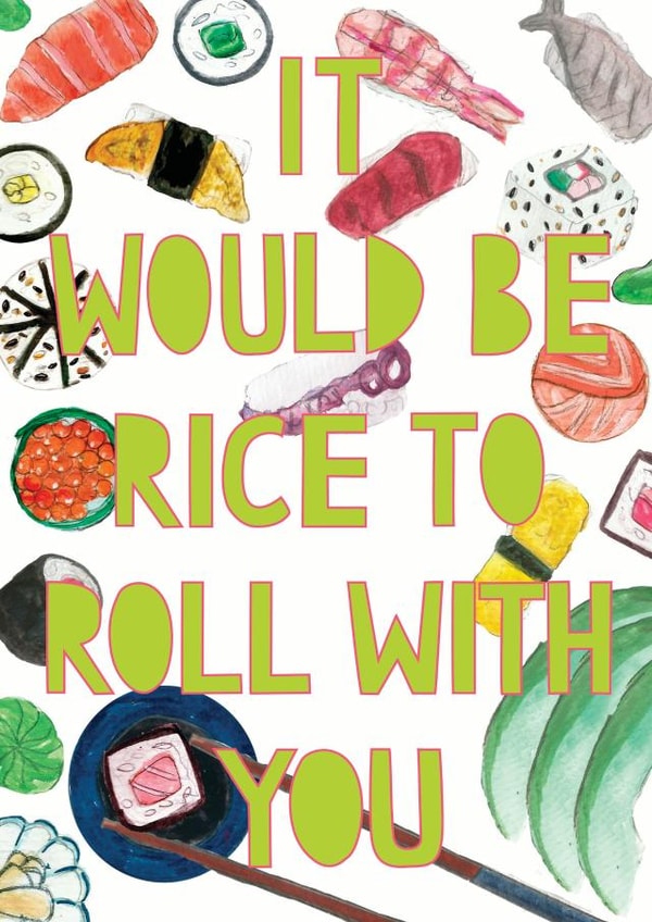 sushi hangout Card 33719 created by Miss Bespoke Papercuts